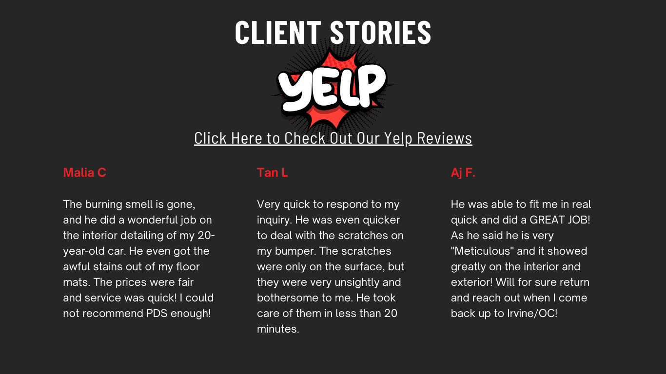 Professional Detail Service Irvine, CA Yelp Client Stories